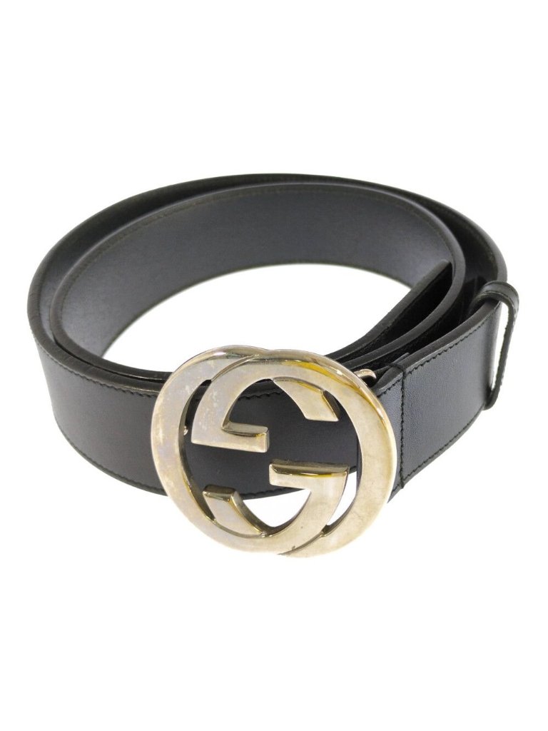 Gucci Interlocking Wide Belt Black